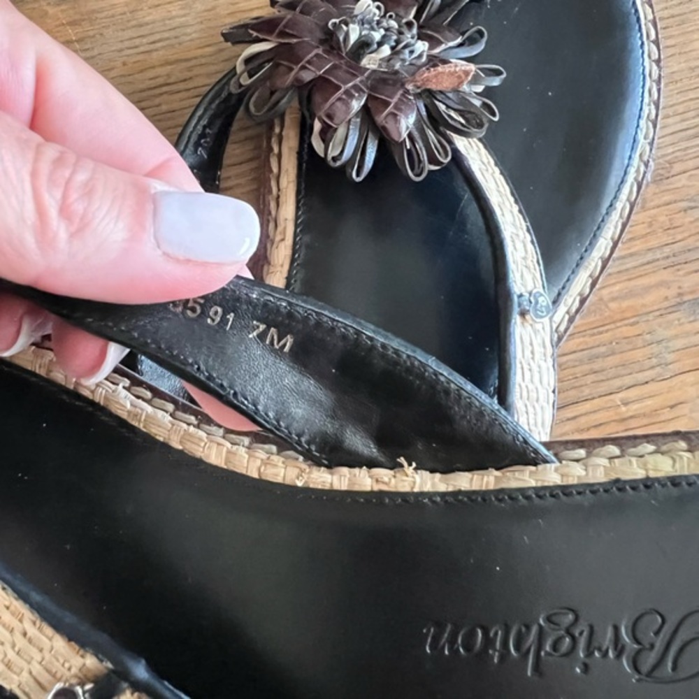 Brighton orchard brown/espadrille sandal size 7 M - Picture 2 of 13